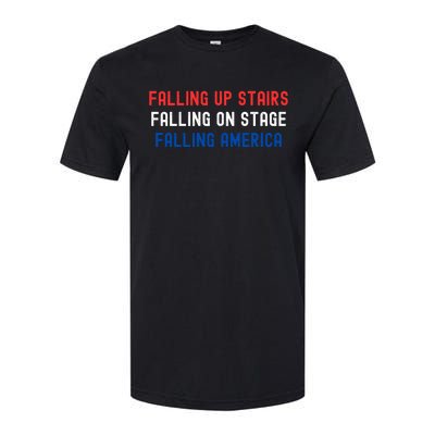 Falling Up Stairs Falling On Stage Falling America Softstyle® CVC T-Shirt