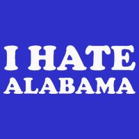 Funny US State Souvenir I Hate Alabama Button