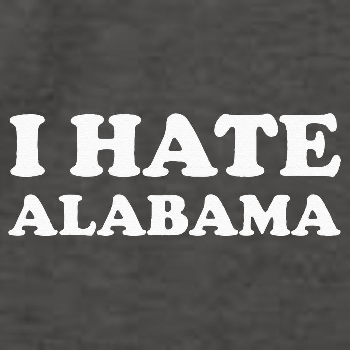 Funny US State Souvenir I Hate Alabama Vector Backpack