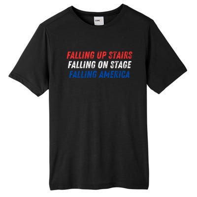 Falling Up Stairs Falling On Stage Falling America Tall Fusion ChromaSoft Performance T-Shirt