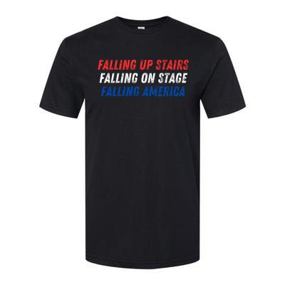 Falling Up Stairs Falling On Stage Falling America Softstyle CVC T-Shirt