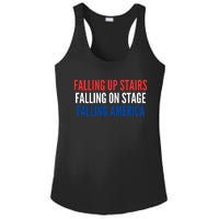 Falling Up Stairs Falling On Stage Falling America Ladies PosiCharge Competitor Racerback Tank