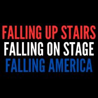Falling Up Stairs Falling On Stage Falling America Baby Bodysuit
