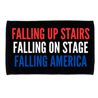 Falling Up Stairs Falling On Stage Falling America Microfiber Hand Towel