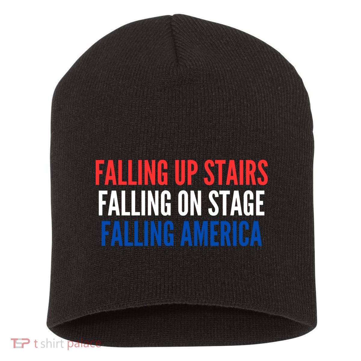 Falling Up Stairs Falling On Stage Falling America Short Acrylic Beanie