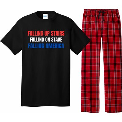 Falling Up Stairs Falling On Stage Falling America Pajama Set