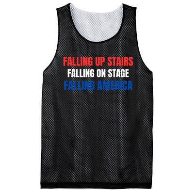 Falling Up Stairs Falling On Stage Falling America Mesh Reversible Basketball Jersey Tank