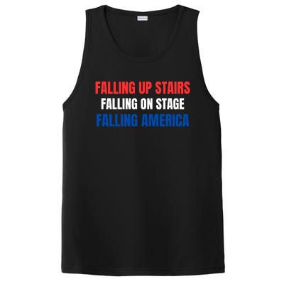 Falling Up Stairs Falling On Stage Falling America PosiCharge Competitor Tank