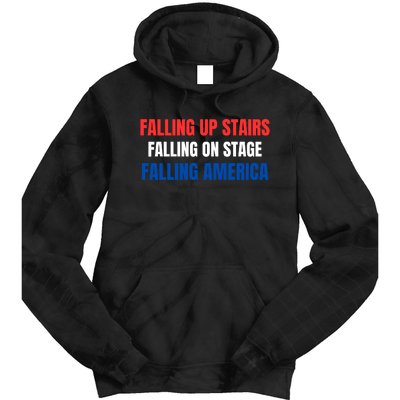 Falling Up Stairs Falling On Stage Falling America Tie Dye Hoodie