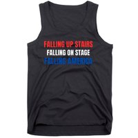 Falling Up Stairs Falling On Stage Falling America Tank Top