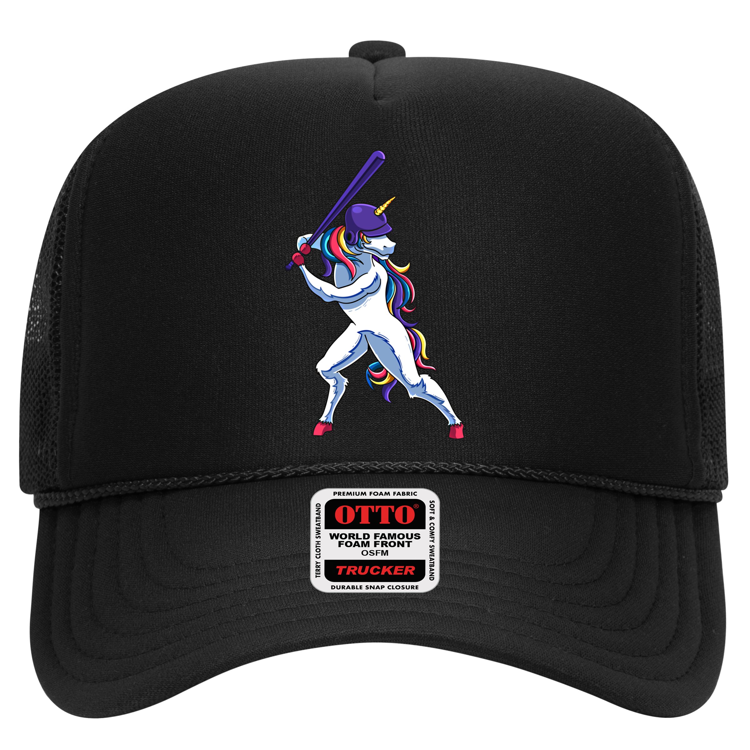 Funny Unicorn Sports Softball Magical Bat And Ball Player Meaningful Gift Hat