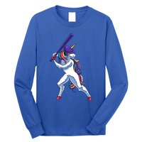 Funny Unicorn Sports Softball Magical Bat And Ball Player Meaningful Gift Long Sleeve Shirt