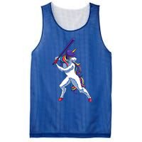 Funny Unicorn Sports Softball Magical Bat And Ball Player Meaningful Gift Mesh Reversible Basketball Jersey Tank