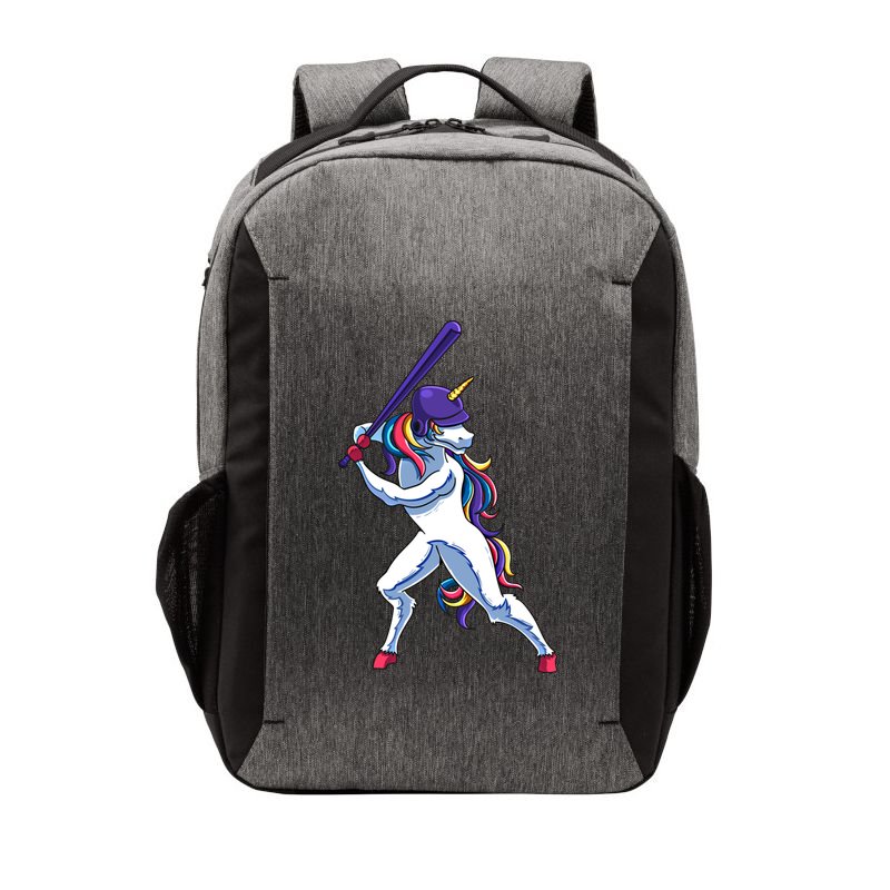 Funny Unicorn Sports Softball Magical Bat And Ball Player Meaningful Gift Vector Backpack