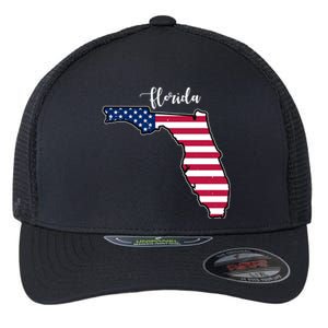 Florida United States Map Flexfit Unipanel Trucker Cap