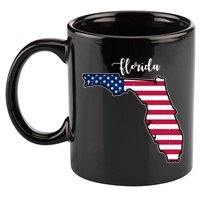 Florida United States Map 11oz C Handle Ceramic Mug