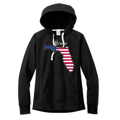 Florida United States Map Women's Fleece Hoodie