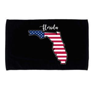 Florida United States Map Microfiber Hand Towel