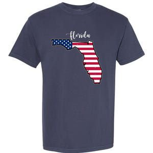 Florida United States Map Garment-Dyed Heavyweight T-Shirt