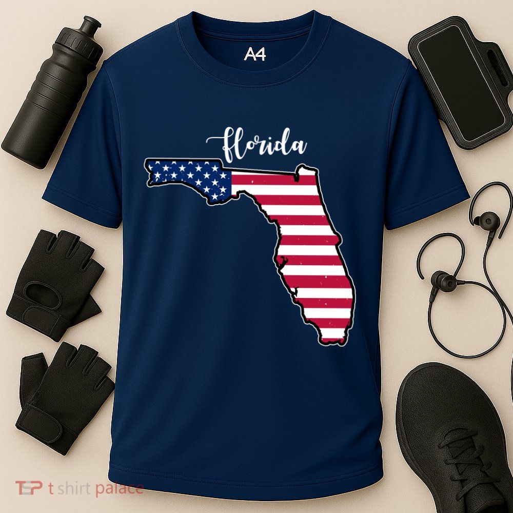 Florida United States Map Performance Shirt
