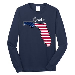 Florida United States Map Long Sleeve Shirt