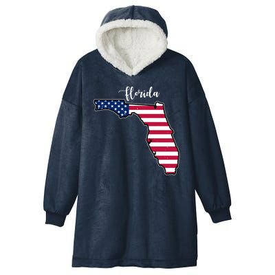 Florida United States Map Hooded Wearable Blanket