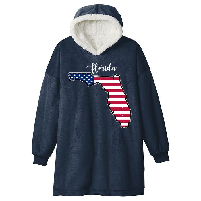 Florida United States Map Hooded Wearable Blanket