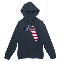 Florida United States Map Urban Pullover Hoodie