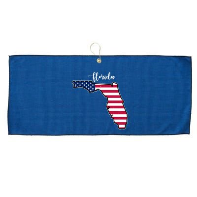 Florida United States Map Large Microfiber Waffle Golf Towel