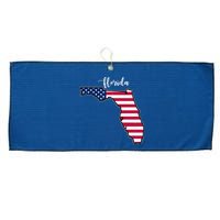 Florida United States Map Large Microfiber Waffle Golf Towel