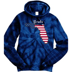 Florida United States Map Tie Dye Hoodie