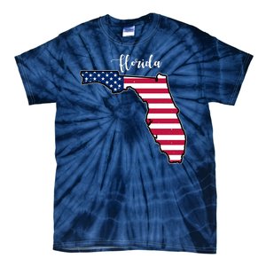 Florida United States Map Tie-Dye T-Shirt