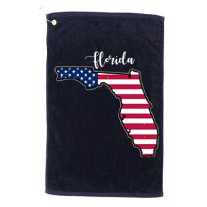 Florida United States Map Platinum Collection Golf Towel