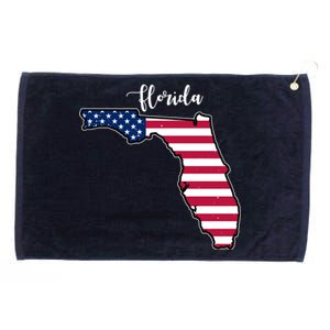 Florida United States Map Grommeted Golf Towel