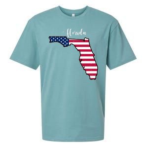 Florida United States Map Sueded Cloud Jersey T-Shirt