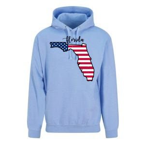 Florida United States Map Unisex Surf Hoodie