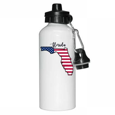 Florida United States Map Aluminum Water Bottle 