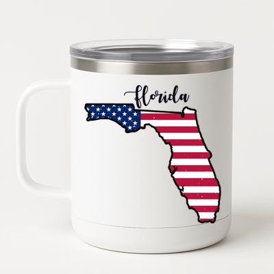 Florida United States Map 12 oz Stainless Steel Tumbler Cup