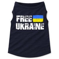 Free Ukraine Support Ukraine I Stand With Ukraine Flag Doggie Tank