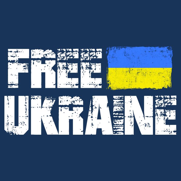 Free Ukraine Support Ukraine I Stand With Ukraine Flag T-Shirt