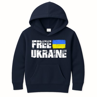 Free Ukraine Support Ukraine I Stand With Ukraine Flag Kids Hoodie
