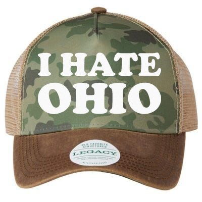 Funny US State Souvenir I Hate Ohio Legacy Tie Dye Trucker Hat