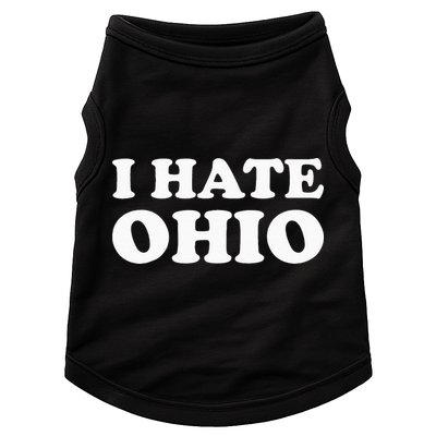 Funny US State Souvenir I Hate Ohio Doggie Tank