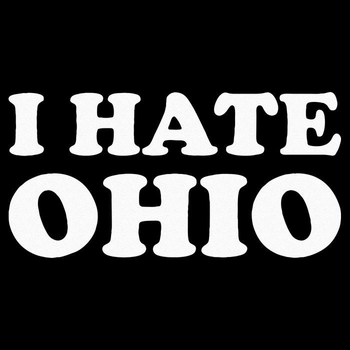 Funny US State Souvenir I Hate Ohio Drawstring Bag