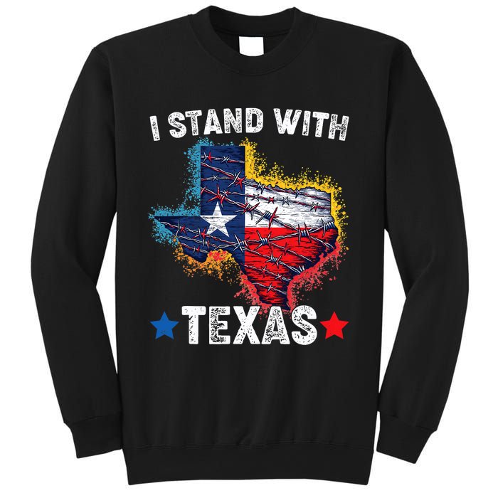 Flag Usa State Of Texas I Stand With Texas Sweatshirt