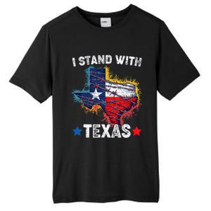 Flag Usa State Of Texas I Stand With Texas Tall Fusion ChromaSoft Performance T-Shirt