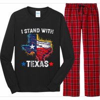 Flag Usa State Of Texas I Stand With Texas Long Sleeve Pajama Set