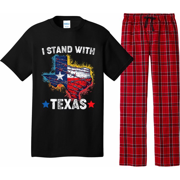 Flag Usa State Of Texas I Stand With Texas Pajama Set