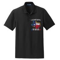 Flag Usa State Of Texas I Stand With Texas Dry Zone Grid Polo