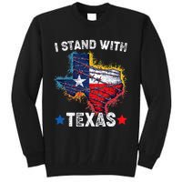 Flag Usa State Of Texas I Stand With Texas Tall Sweatshirt